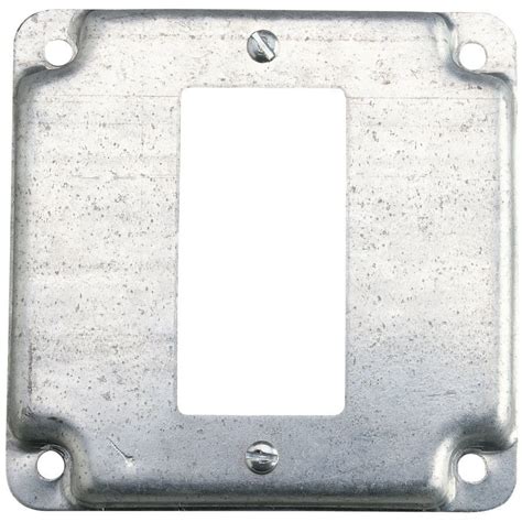 junction box with conduit cover plate|4x4 single outlet cover plate.